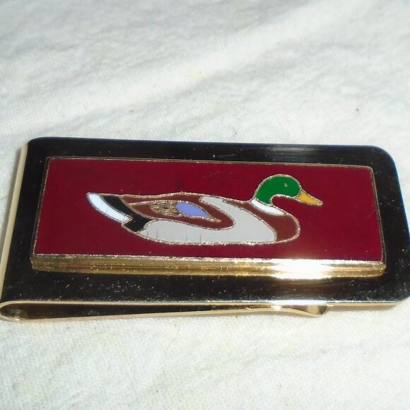 Other - Enamel Mallard Duck money clip